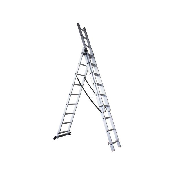 Алуминиева трираменна комбинирана стълба GRASKO GR55106 - 3X11