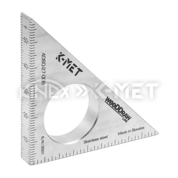 Прав ъгъл от неръждаема стомана K-MET 2, 4080-27-006 – 1/4 / 60 мм, 2x45°