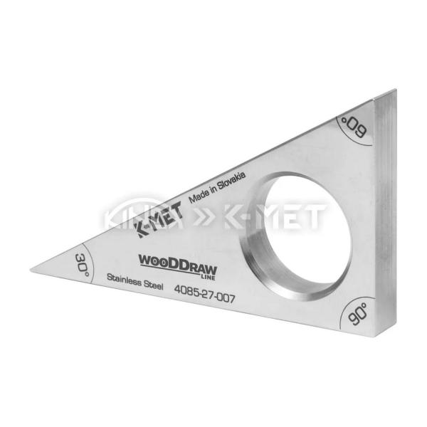 Прав ъгъл от неръждаема стомана K-MET 3, 4080-27-007 – 3/4 / 70 мм, 1x60° + 1x30°