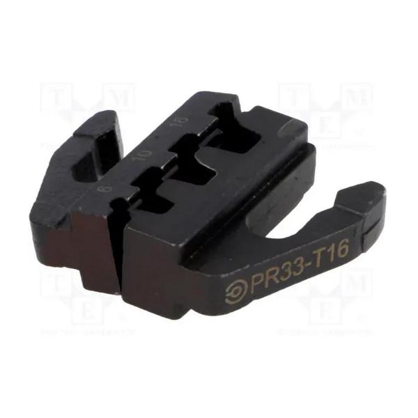 Накрайник за кримпващи клещи ERKO PR33-T16 6–16 mm², стомана, за изолирани и неизолирани втулки