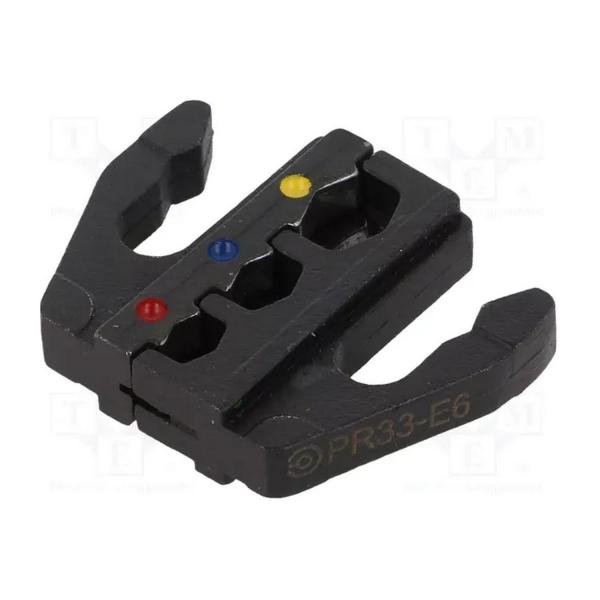 Накрайник за кримпващи клещи ERKO PR33-E6 0,5–6 mm², стомана, за изолирани кабелни обувки