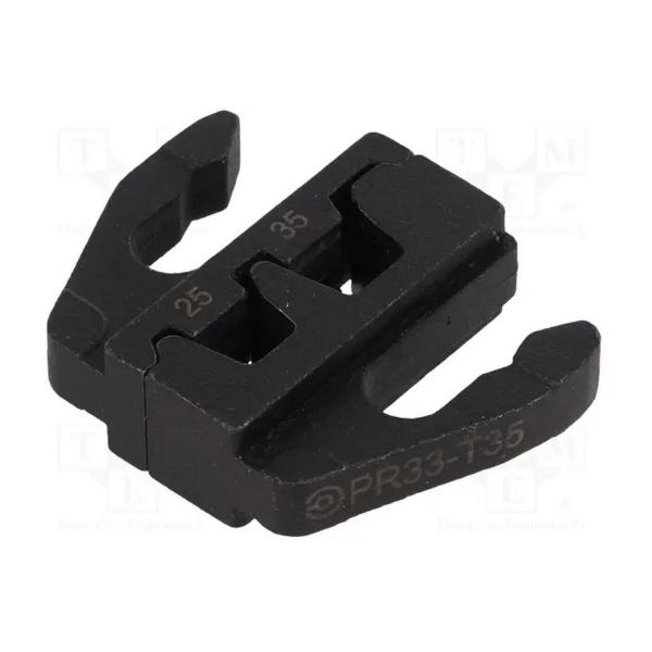 Накрайник за кримпващи клещи ERKO PR33-T35 25–35 mm², стомана, за изолирани и неизолирани втулки