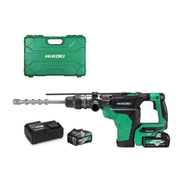 Акумулаторен перфоратор HiKOKI DH3640DA – SDS-max, 36 V, 4 Ah, 9.2 J, с 2 батерии и зарядно
