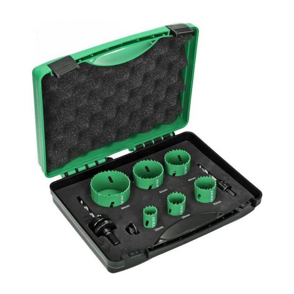 Комплект боркорони за метал HiKOKI BiM 4101072 – 22–64 мм, 8 части
