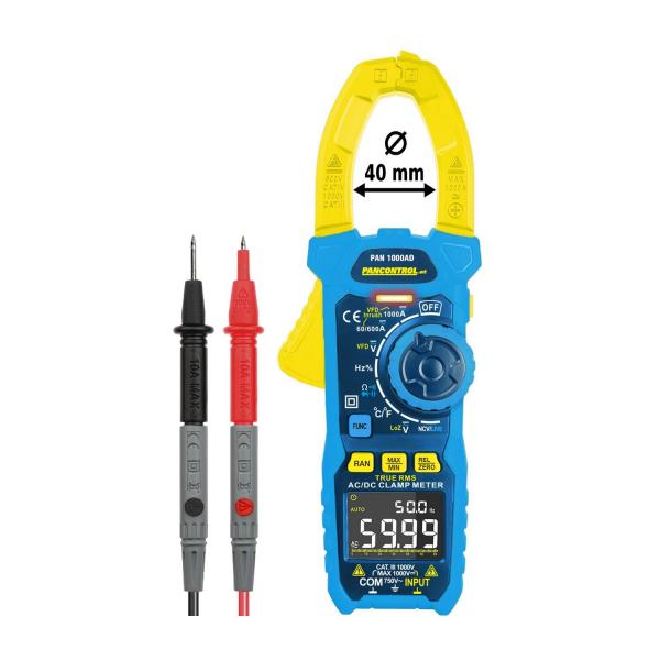 Дигитални AC/DC амперклещи Pancontrol PAN 1000AD – 1000 A, True RMS