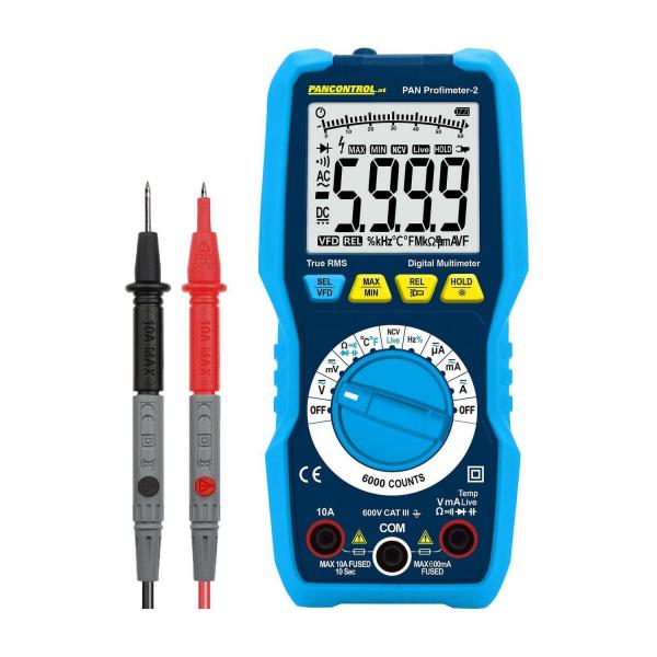 Дигитален мултицет Pancontrol PAN Profimeter-2 – 600 V, 10 A, True RMS