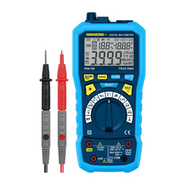 Дигитален мултицет Pancontrol PAN 185 – 1000 V, 10 A, True RMS, мултифункционален