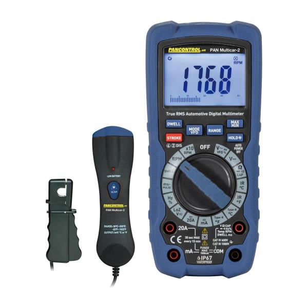 Дигитален мултицет Pancontrol PAN Multicar-2 – 1000 V, 20 A, True RMS