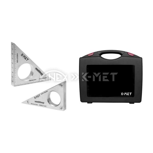 Комплект прави ъгли от неръждаема стомана K-MET 2, SK44-22-007 – 60mm, 2x45°, 70mm, 1x60°+1x30°