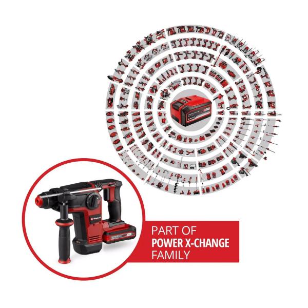 Акумулаторен перфоратор Einhell TP-HD 18/28 Li BL+4 – 18 V, 3 J