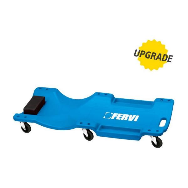 Монтьорска количка Fervi 0645/CP – 1000×470×120 мм, 6 колела