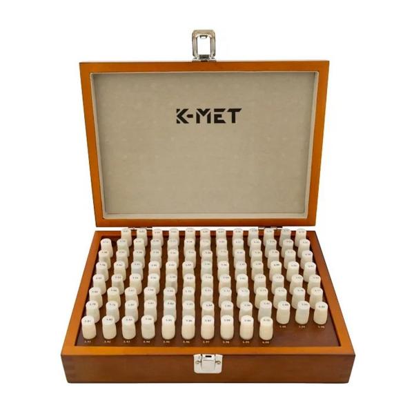 Кръгли шаблони мерки калибри K-MET 1047-14-004 – 3,01–4,00 mm / 0,01 mm, 100 части