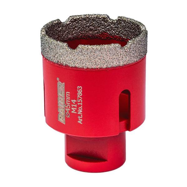 Диамантена боркорона Raider 157863 – 45 мм, M14, Dry