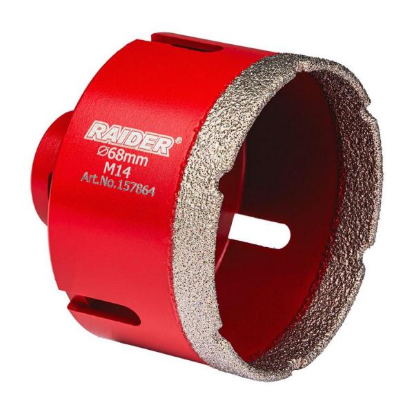 Диамантена боркорона Raider 157864 – 68 мм, M14, Dry