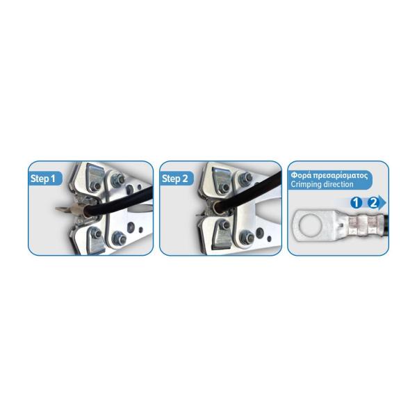 Клещи за кримпване SAS 100-65-002 – 6–50 мм²