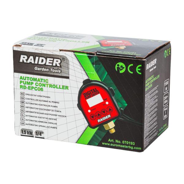 Електронен пресостат Raider RD-EPC06 – 1.5 kW, 1/4, 80°C