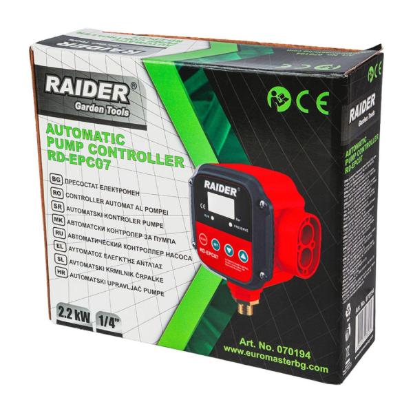 Електронен пресостат Raider RD-EPC07 – 2.2 kW, 1/4, Digital