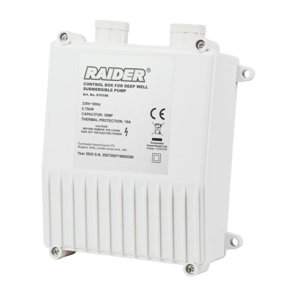 Пусково табло за сондажни помпи Raider 070196 – до 0,75 kW