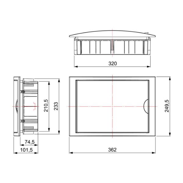 Табло за гипсокартон Solera Arelos 14M – 5012PFHGW