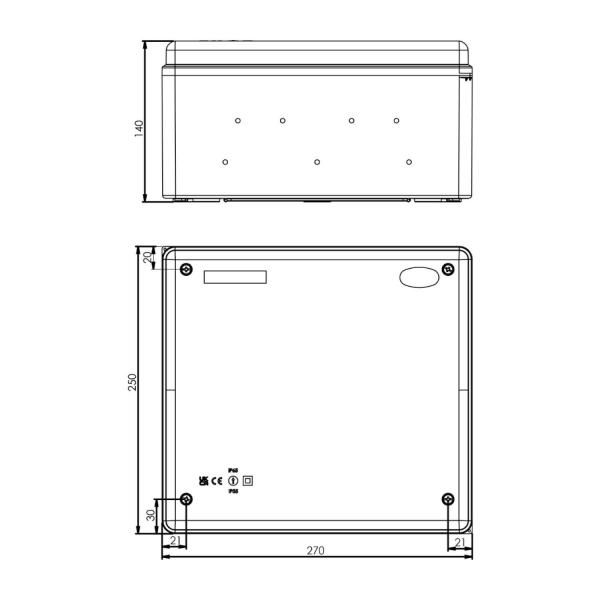 Разклонителна кутия Solera TR 819TP – 270×250×140 мм, IP65