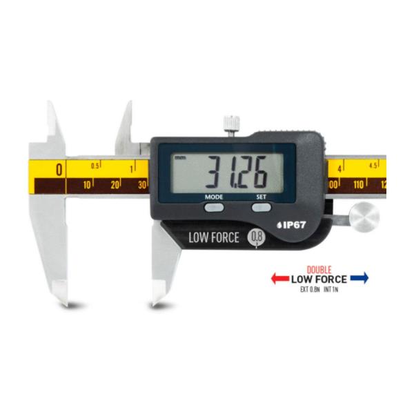 Дигитален шублер Microtech SwissMet LOW-FORCE 0.8N, IP67 – 150 мм, 0,01 мм