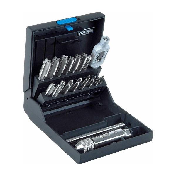Комплект ръчни метчици Volkel VOE47001 – M3–12, 22 части