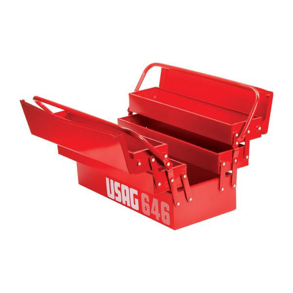 Куфар за инструменти метален Usag 646/5V – 495×210×325 мм