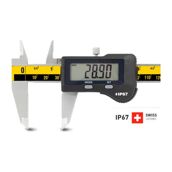 Дигитален шублер Microtech SwissMet, IP67 – 200 мм, 0,01 мм