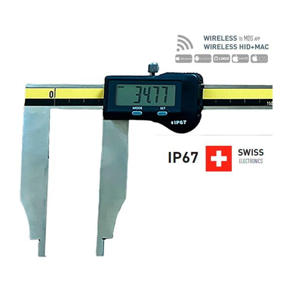 Дигитален шублер Microtech WIRELESS MICRON SwissMet – IP67, 300 мм, 0,001 мм