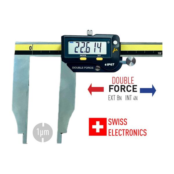 Дигитален шублер Microtech MICRON SwissMet Bi-Force – IP67, 400 мм, 0,001 мм