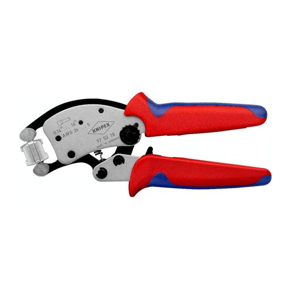 Кербовъчни клещи за кабелни накрайници Knipex 97 53 18 – 0.14–16 мм², 200 мм