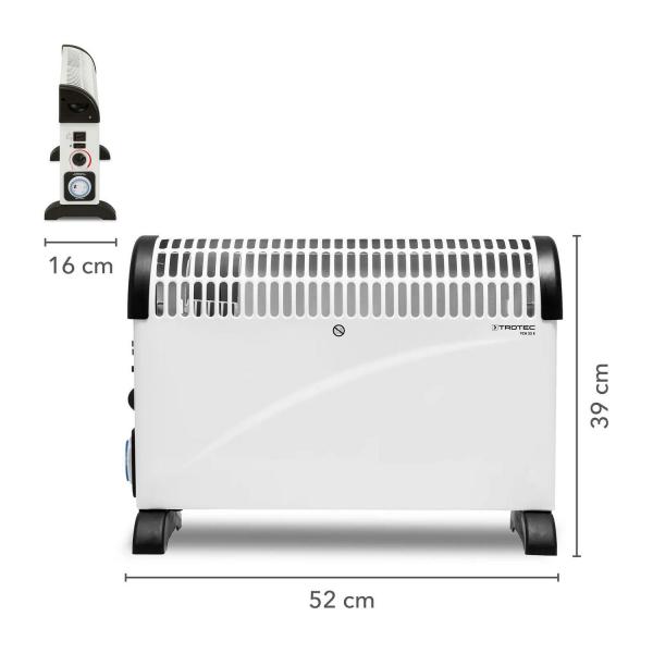Конвектор Trotec TCH 22 E – 2000 W, 24 м²