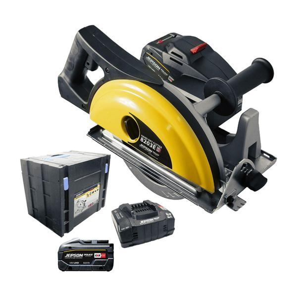 Акумулаторен ръчен циркуляр Jepson 8203E – 18 V, 203 мм, 3500 min⁻¹