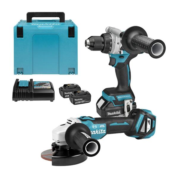 Комплект акумулаторни машини Makita DLX2431TJ – 18 V, 5 Ah