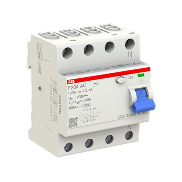 Дефектнотокова защита ABB F204 AC-100/0.1 – 100 A, 100 mA