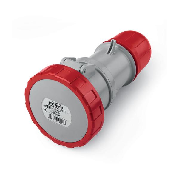Индустриален контакт Scame Optima 318.3247 – 32 A, 346–415 V, 3P+N+E