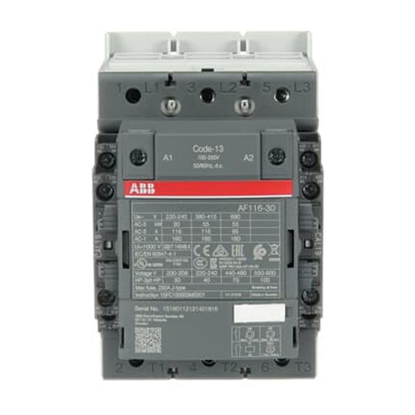 Контактор ABB AF116-30-22-13 – 3 P, 55 kW, 100–250 V AC/DC