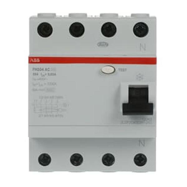 Дефектнотокова защита ABB FH204 AC-25/0.03 – 4 P, 30 mA, 25 A