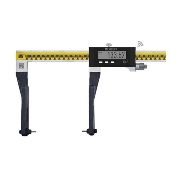 Дигитален шублер за измерване на външни канали Microtech WIRELESS MICRON FORCE SwissMet Point, IP67 – 500 мм, 0,001 мм, 300 мм