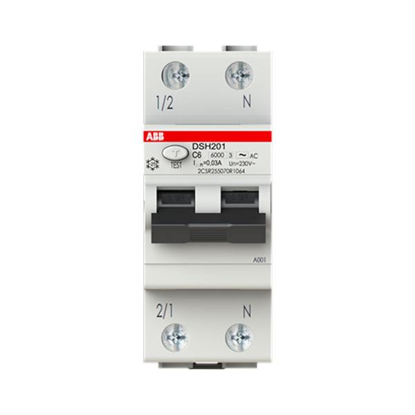 Дефектнотокова защита ABB DSH201 C6 AC30 – 2 P, 30 mA