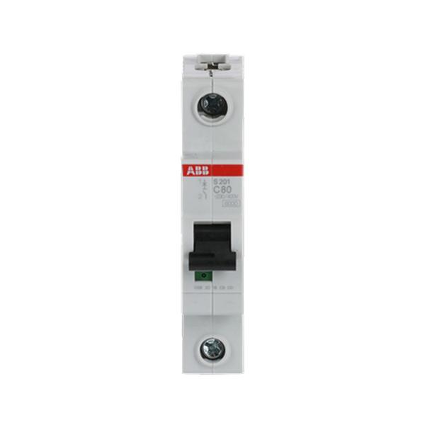Автоматичен прекъсвач ABB S201-C80 – 6 kA, 1 P, 80 A