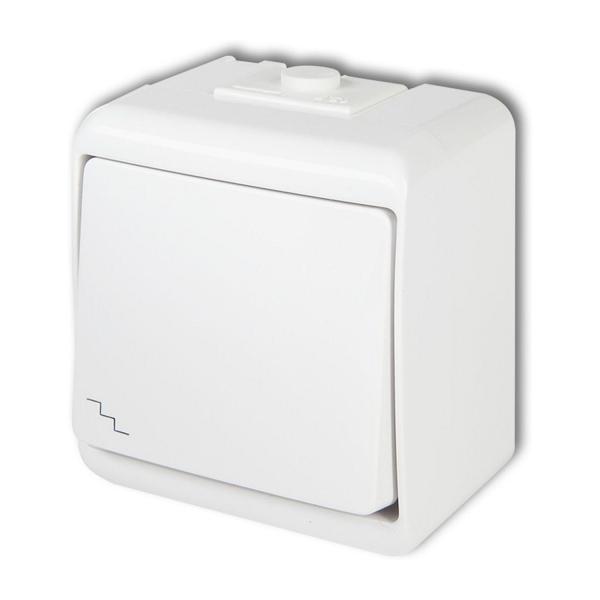 Ключ СХ.6 Karlik JUNIOR IP54, WHE-3 – 10 AX, бял