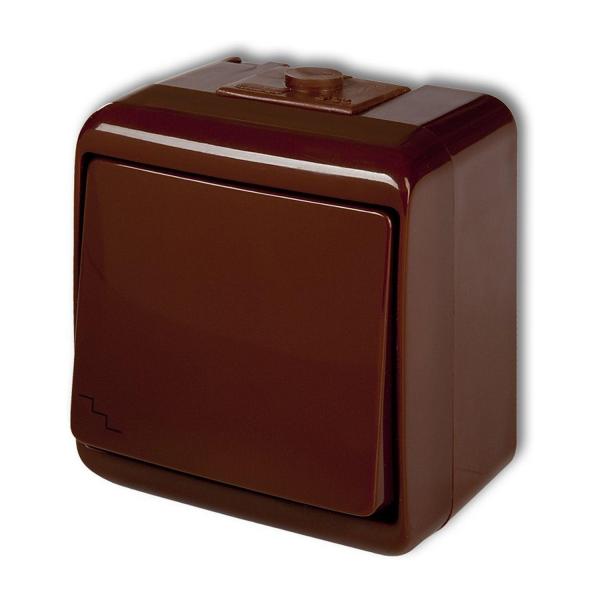 Ключ СХ.6 Karlik JUNIOR IP54, 4WHE-2 – 10 AX, кафяв