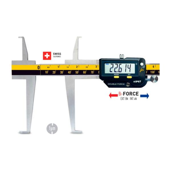 Дигитален шублер за измерване на вътрешни канали Microtech WIRELESS MICRON FORCE SwissMet – IP67, 300 мм, 0,001 мм