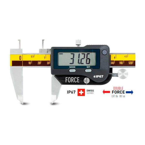 Дигитален шублер за измерване на вътрешни канали Microtech MICRON FORCE SwissMet – IP67, 150 мм, 0,001 мм
