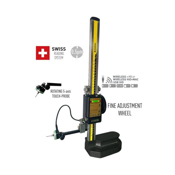 Дигитален високомер Microtech TouchProbe DataMet – 0–300 мм, 0,0005 мм
