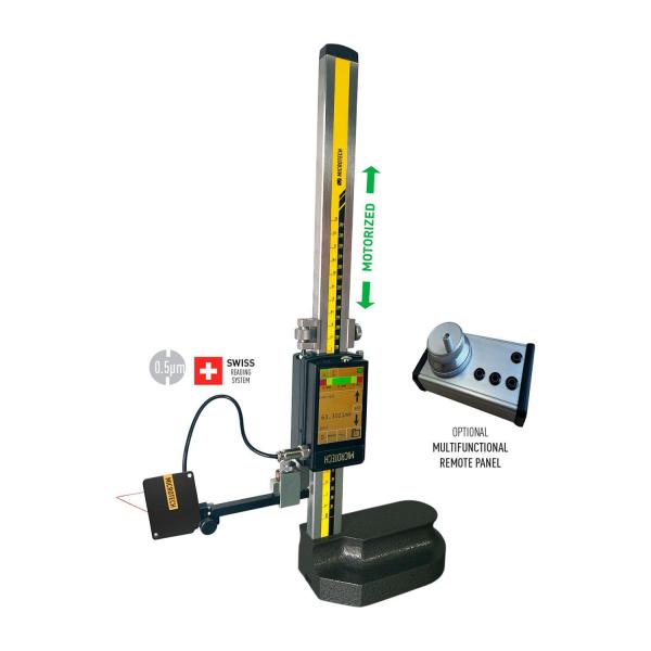 Дигитален високомер Microtech 2D Laser DataMet MOTORIZED – 0–600 мм, 0,0005 мм, X=±4