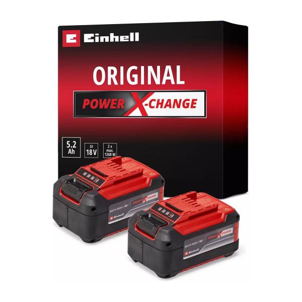 Комплект батерии Einhell PXC Twinpack – 2×18 V, 5,2 Ah