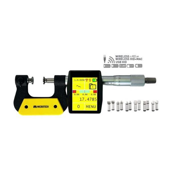Дигитален микрометър Microtech UNIVERSAL DataMet – 0–25 мм, 0,0001 мм