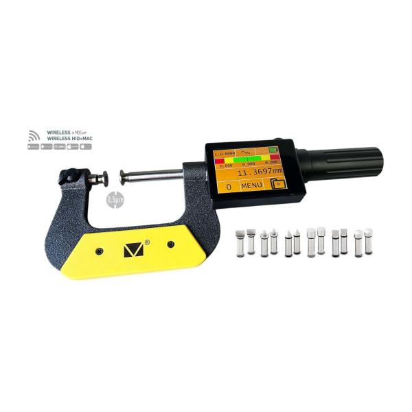 Дигитален микрометър Microtech UNIVERSAL DOUBLE RANGE DataMet – 350–400 мм, 0,0002 мм